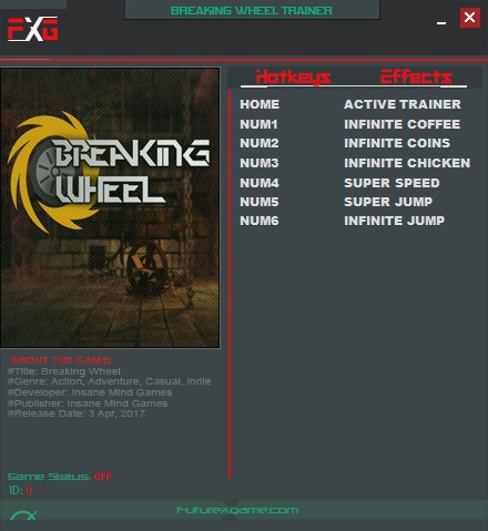 Breaking Wheel (64Bits) Trainer +6